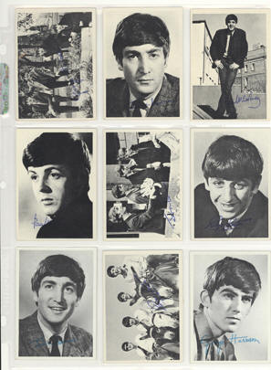 Beatles Trading Card - Photo of One of Many Mommoth Autograph Sessions 